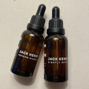 Jack Henry Morning Hydration and Nightly Detox Face Oil NWOB